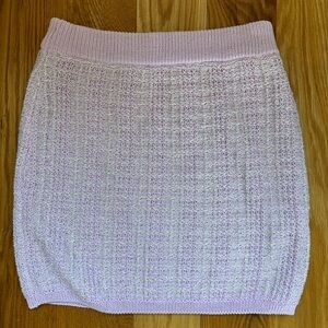Lavender tweed mini skirt